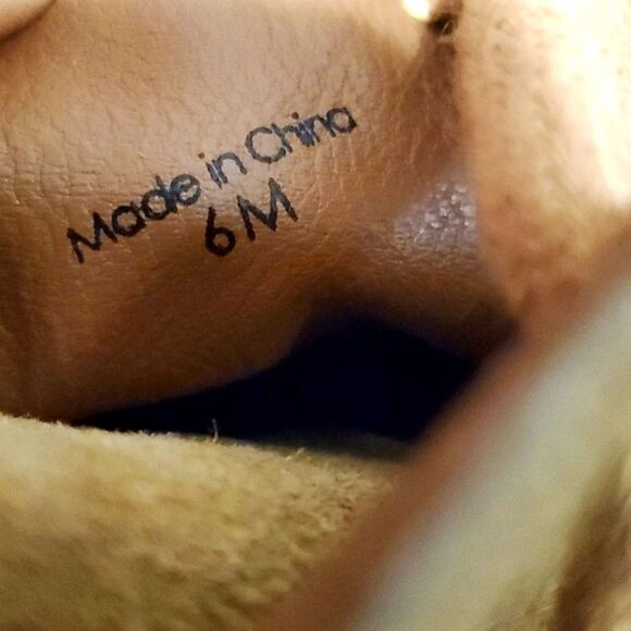 Kate Spade Saundra Boho Western Y2K Honey Suede Lace Up Wedge Ankle Booties Sz 6 - Picture 9 of 11